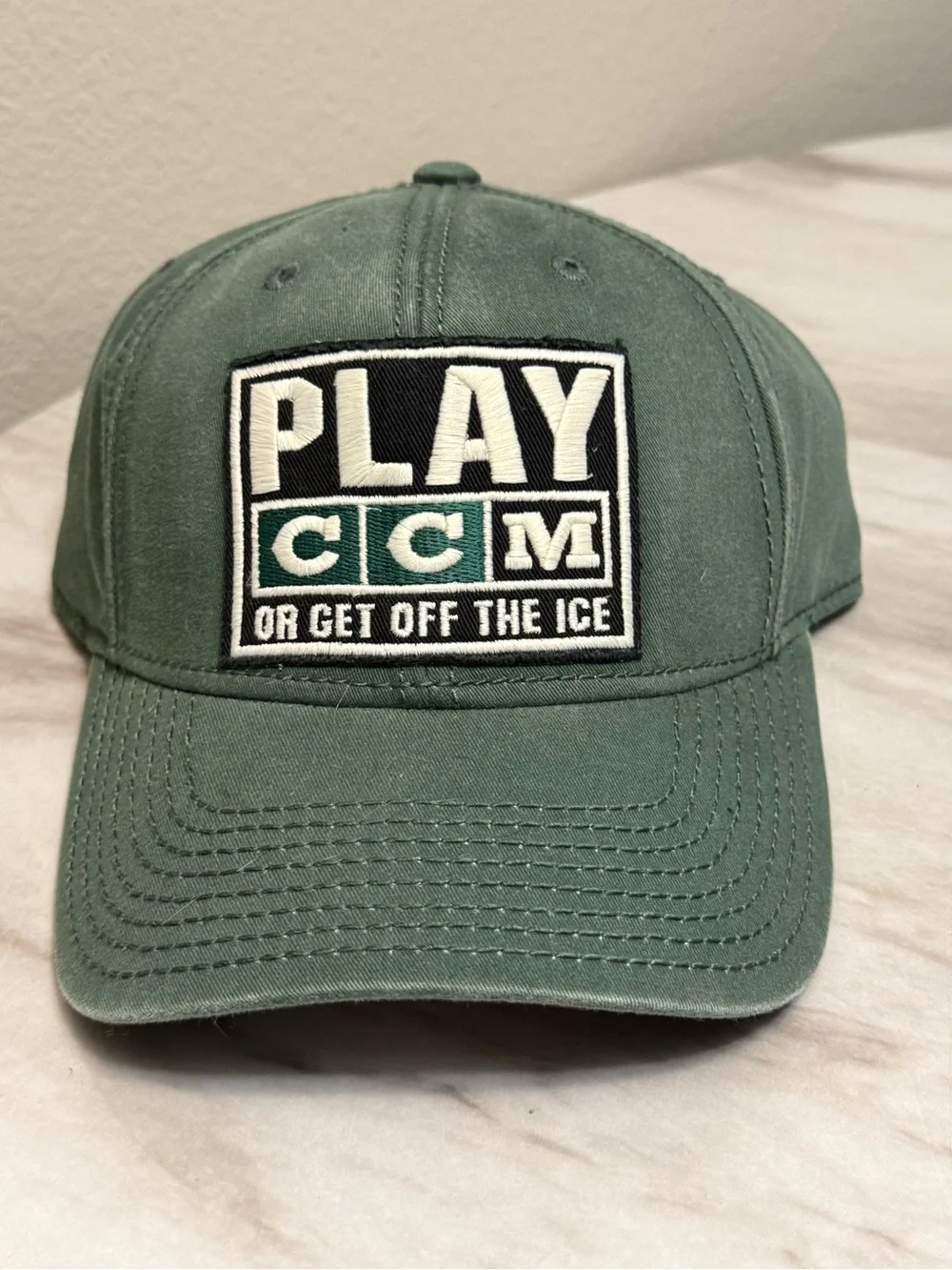 Play CCM or get off the ice NHL Wild green hat New